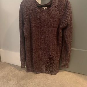 BCBG Generation distressed sweater